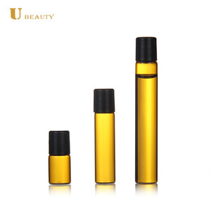 1Ml 2Ml 3Ml 5Ml <span class=keywords><strong>8Ml</strong></span> 10Ml Nhà Máy Bán Buôn Giá Rẻ Amber Glass Lọ Du Lịch Cuộn Trên Chai Nước Hoa - Product Image 1