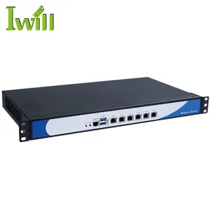 1U rackmount firewall server sfp 3855U AES-NI 6 nic server firewall network appliance