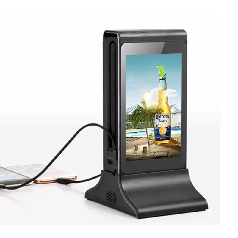 Android System Restaurant LCD Advertising Player With 7 Inch HD Screen