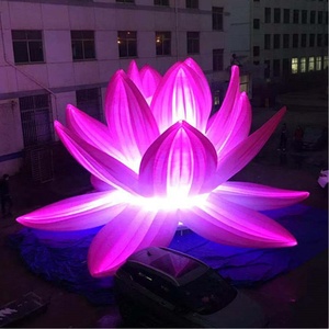 10M การหายใจ Inflatable Lotus ดอกไม้ไฟ LED สำหรับ Shopping Mall ตกแต่ง - Product Image 1