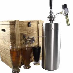 Toque dispensador de mini barril de Cerveja em casa 10L com torneira de cerveja stout