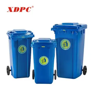 XDPC ישיר ספק סיטונאי יוצאת דופן שימוש מרובע 120 ליטר פלסטיק דוושת פח אשפה