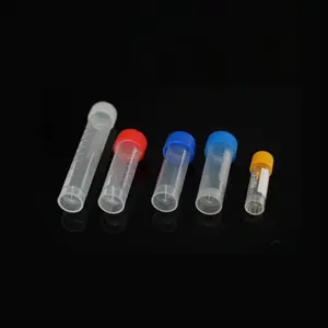 0.5ml 05ml 1.5ml 1.8ml 5ml 6ml 10ml 50ml 일회용 reversable 플라스틱 pp 실험실 사용 극저온 cryo cryovial 튜브