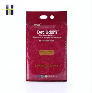 Sacos de plástico secos flexíveis de nylon, pe, grande sacos de empacotamento de alimentos para arroz personalizado, 1kg/2kg/5kg, sacos de embalagem de arroz