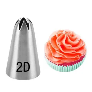 Cake Decorating Icing Piping Nozzles Tips 2D Nozzle for Cake Tools