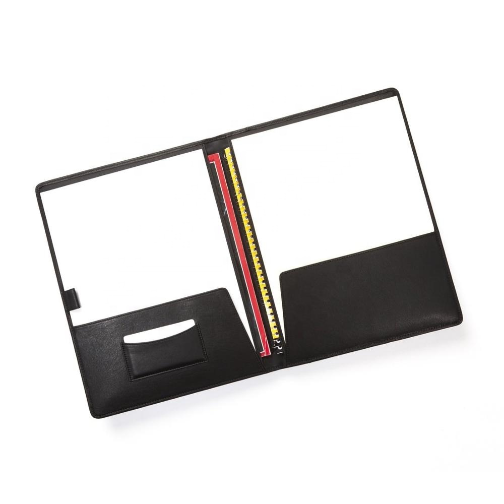 Модные деловые конференции вернуться в офисе юридический документ Органайзер из черной искусственной кожи A4 кожаный коврик папка