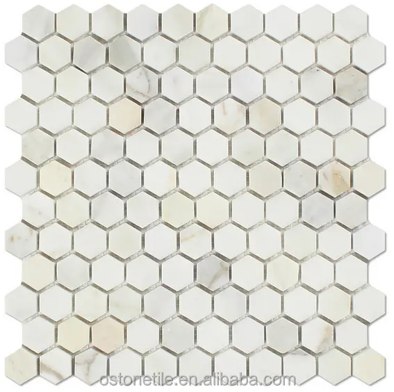 Calacatta goud marmer hexagon vloertegel