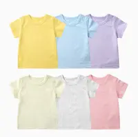 Baby Meisjes Baby Zachte Katoenen Jersey Wit Baby Katoenen T-shirts