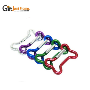 Promotional Customized Anodized Aluminum Bone Shaped Carabiner