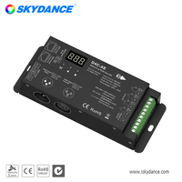 Décodeur DMX512 et RDM à courant constant 4 canaux Skydance D4C-XE, contrôleur DMX 512 LED, mode RGB RGBW autonome numérique