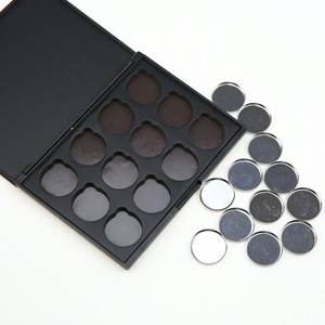 Make you own logo 12 colors eyshadow with multi color empty magnetic makeup eyeshadow palette