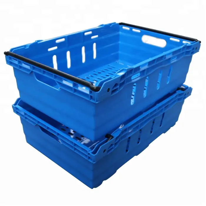 Ящик QS для рыбы, вентилируемый пластиковый ящик, пластиковая сетчатая корзина для фруктов