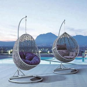 Chaise suspendue en rotin pour <span class=keywords><strong>jardin</strong></span> extérieur, patio, chaise suspendue en rotin avec support - Product Image 1
