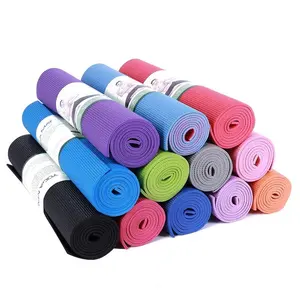 Tappetino da Yoga in PVC per esercizi antistrappo ad alta densità Extra spesso da 1/3 pollici per tutti gli usi con blocchi di Yoga opzionali per l'allenamento a casa