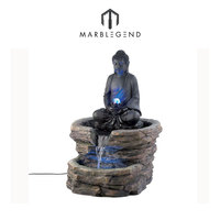 Fontaine d'eau de jardin en forme de Bouddha, pour intérieur et extérieur