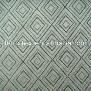 Custom silk brocade raw silk plaid pattern fabric for chairs 100% polyester fabric for dress