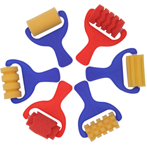 Rulli per bambini pennello Wall Art vernice <span class=keywords><strong>pittura</strong></span> <span class=keywords><strong>spugna</strong></span> rulli di vernice fai da te - Product Image 5