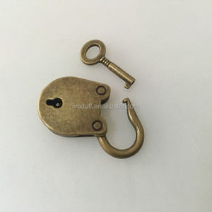Ivoduff al por mayor redondo Vintage candado antiguo candado con llave para caja de regalo de madera - Product Image 4