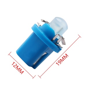 T5 B8.5 B8.5D Car Auto LED Indicator Gauge Lights Interior Dashboard Dash Side Lamp DC12V <strong>Red</strong> White Blue Signal <strong>Bulb</strong> - Product Image 3