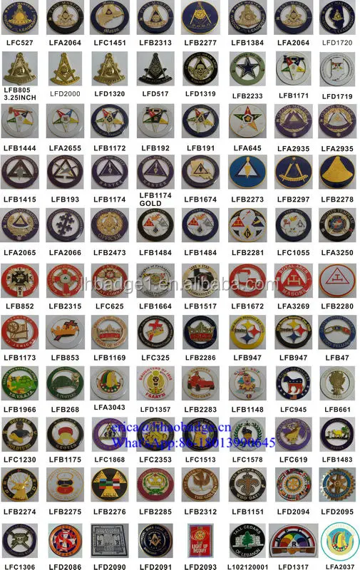 Custom Auto Badges Emblemen, Metalen Vrijmetselaars Auto Emblemen Groothandel