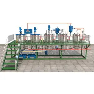 Koken olieraffinage productielijn/eetbare olieraffinaderij machine prijs/kleine schaal eetbare palmolie raffinage machines