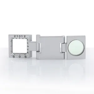 BIJIA Linen Tester Prefocus Folding Magnifier 10X with Scale & Light