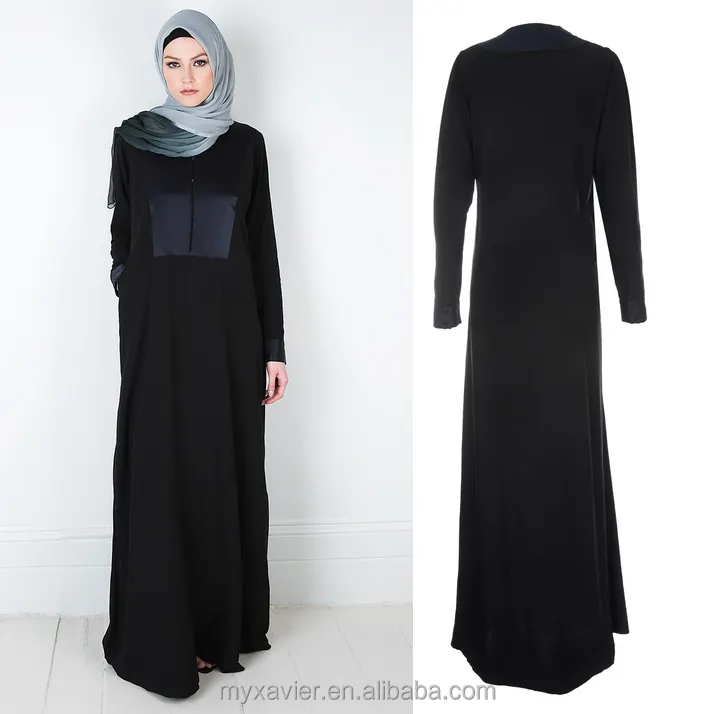 Frauen classy und chic satin fusion abaya mit ein casual flare stil für elegante frauen abaya