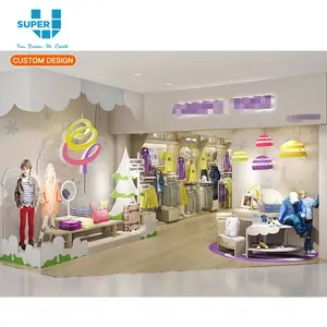 最受欢迎的儿童专业亭子设计服装购物中心展示亭子儿童服装展示