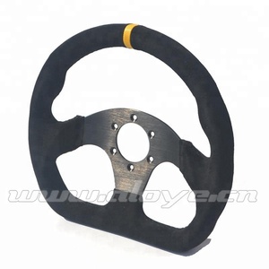 Roda Kemudi 13 Inci Flat Bottom Bentuk D Suede - Product Image 2