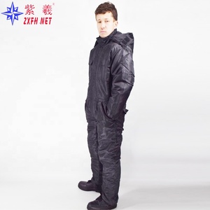 Nuevo diseño <span class=keywords><strong>traje</strong></span> de trabajo de seguridad de invierno fibra negra algodón <span class=keywords><strong>impermeable</strong></span> a prueba de frío Unisex <span class=keywords><strong>traje</strong></span> <span class=keywords><strong>completo</strong></span> para almacenamiento en frío uso en congelador - Product Image 4