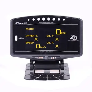 Universele Auto Gauge 10in1 Defi Advance Zd Link Meter Digitale Toerenteller Volt Snelheid Uitlaat/Water Temp Olie Druk Boost kilometerstand
