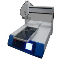 Machine de doming automatique de résine époxy de bureau / Distributeur de colle AB Robot pour autocollants et étiquettes