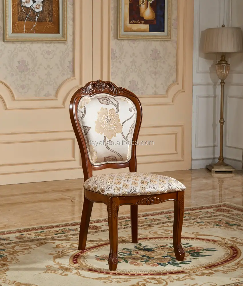 เก้าอี้หลังสูงแบบโบราณ,เก้าอี้ไม้โอ๊คฝรั่งเศสสำหรับโรงแรมร้านอาหารหรูหรารับประทานอาหารสะดวกสบาย