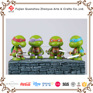 Cruscotto Bobble Head Figurine Polyresin Teenage Mutant Ninja Turtles Resina Bobble Head Personalizzato Testa Bobble - Product Image 5