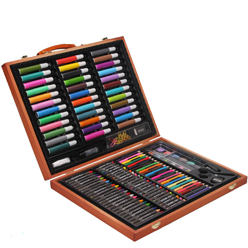 Заводская поставка, Профессиональная деревянная коробка, 150 шт., набор для художественного рисования