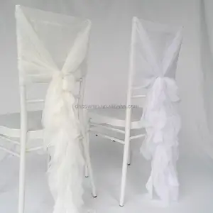 Fancy Chiavari Wedding Ruffled Chair Covers