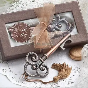 Antique Victorian key Bottle Opener wedding favors guest gift for men