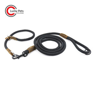 Tali Slip Katun Warna Alami Kepang Kuat Kerah Tersedak Anjing Setengah Tali untuk Latihan Anjing - Product Image 6