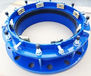 Adaptador de flange de retraição universal de ferro duplo com junta epdm para tubo de hdpe