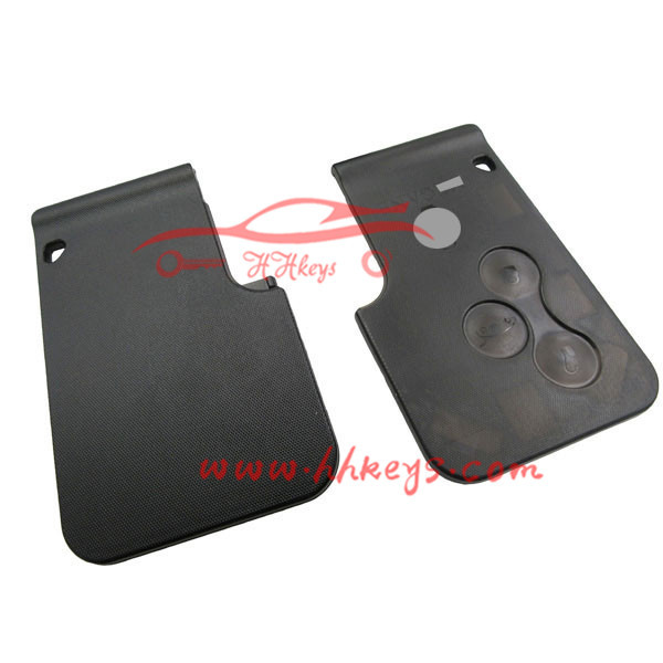 Meilleur auto 3 boutons télécommandés carte coque FOB remplacement clé pour renault laguna Espace avec logo