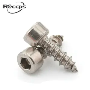 נירוסטה אלן Hex Socket Cap ראש קשה עצמי ברגי עץ