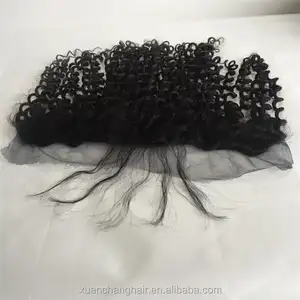 virgin brazilian human hair lace frontal kinky curl silk base top closure