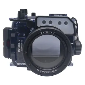 Mcoplus 40M/130ft Waterproof Underwater Camera Housing Diving Case for Sony DSC-RX100 IV RX100M4 RX100 Mark4