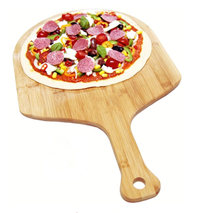Pelador de <span class=keywords><strong>pizza</strong></span> perforado, juego de madera de bambú con mango, regalos de navidad - Product Image 4
