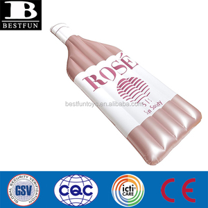 Flotador Inflable de Vinilo Resistente con Forma de Botella de Vino, Isla Flotante para Fiestas, Colchón de Aire para Eventos de Verano - Product Image 4