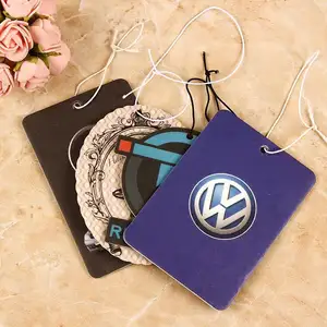 Promotional customized car air freshener /cotton paper air freshener/hanging air freshner