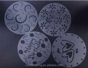 4 Pcs <span class=keywords><strong>Rond</strong></span> Gâteau <span class=keywords><strong>Sucre</strong></span> Coupe-Pâte Fondant Sugarcraft Décoration Outils Moule - Product Image 1