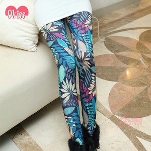 9 beso Elegante Lip Imprimir Sexy Ladies Elefante Leggings Sexo Foto - Product Image 5
