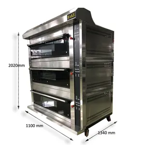 重型商业自动三层面包电动甲板烤箱出售
