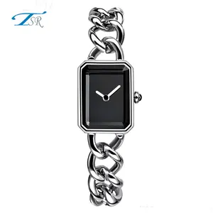 Classic style watch for women high quality rectangular chain bracelet watch